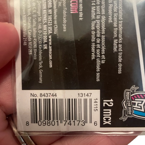 Monster High 12Pcs Freaky Fab Nail Skins Brand New Ages 6+ - Picture 4 of 4